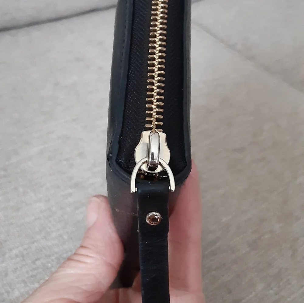 Kate Spade Black Zip-Around Wallet